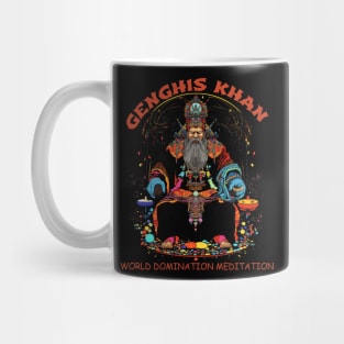 Funny Genghis Khan, World Domination Zen Meditation Mug